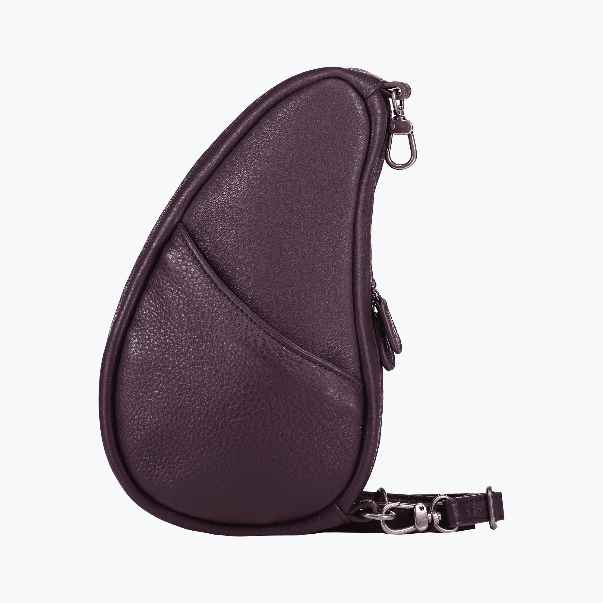 Leather Baglett Black Plum