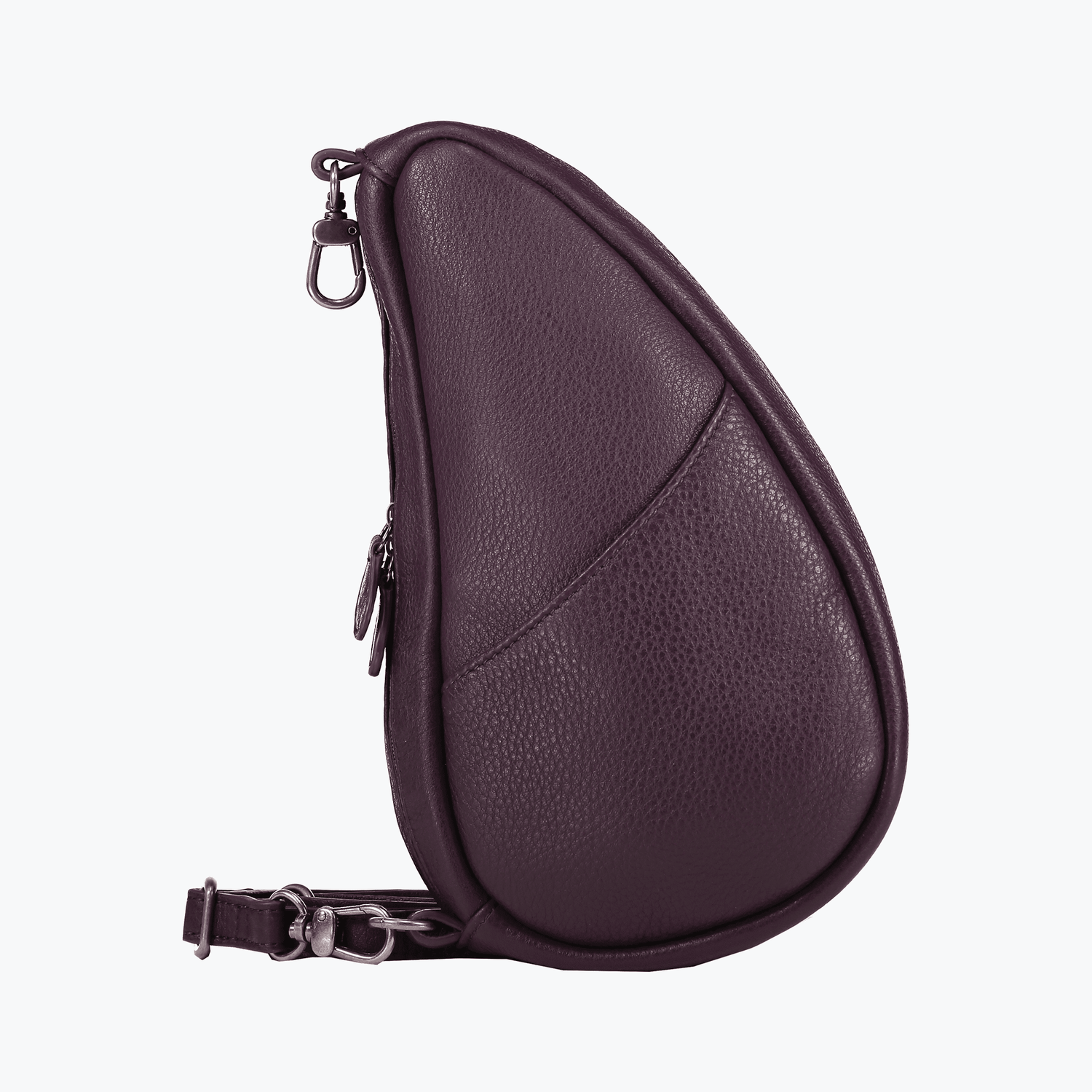 Leather Baglett Black Plum