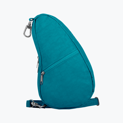 Textured Nylon Mini Baglett Capri Blue