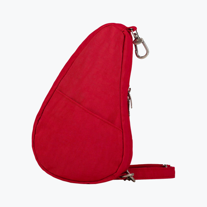 Textured Nylon Mini Baglett Crimson