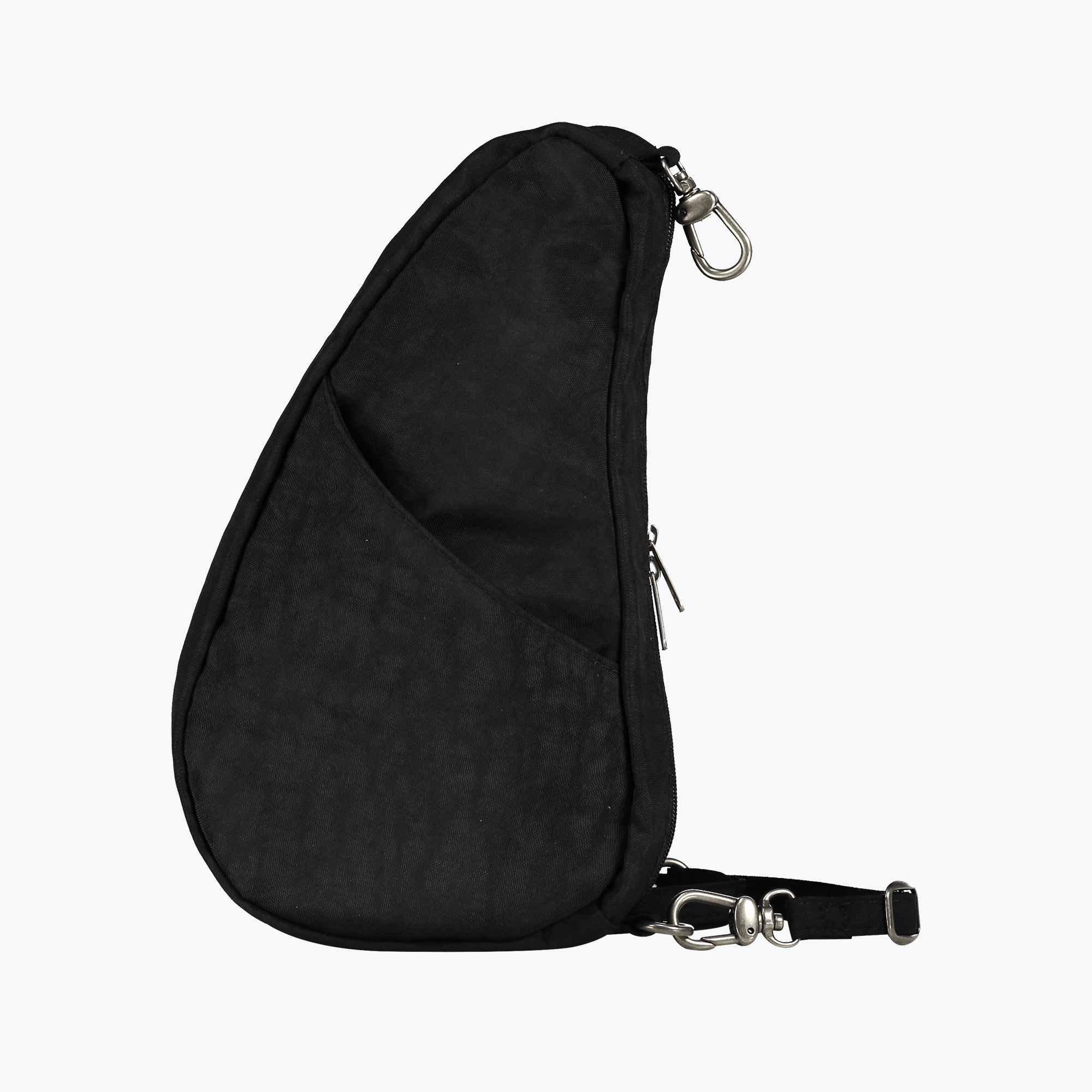 Textured Nylon Baglett Black