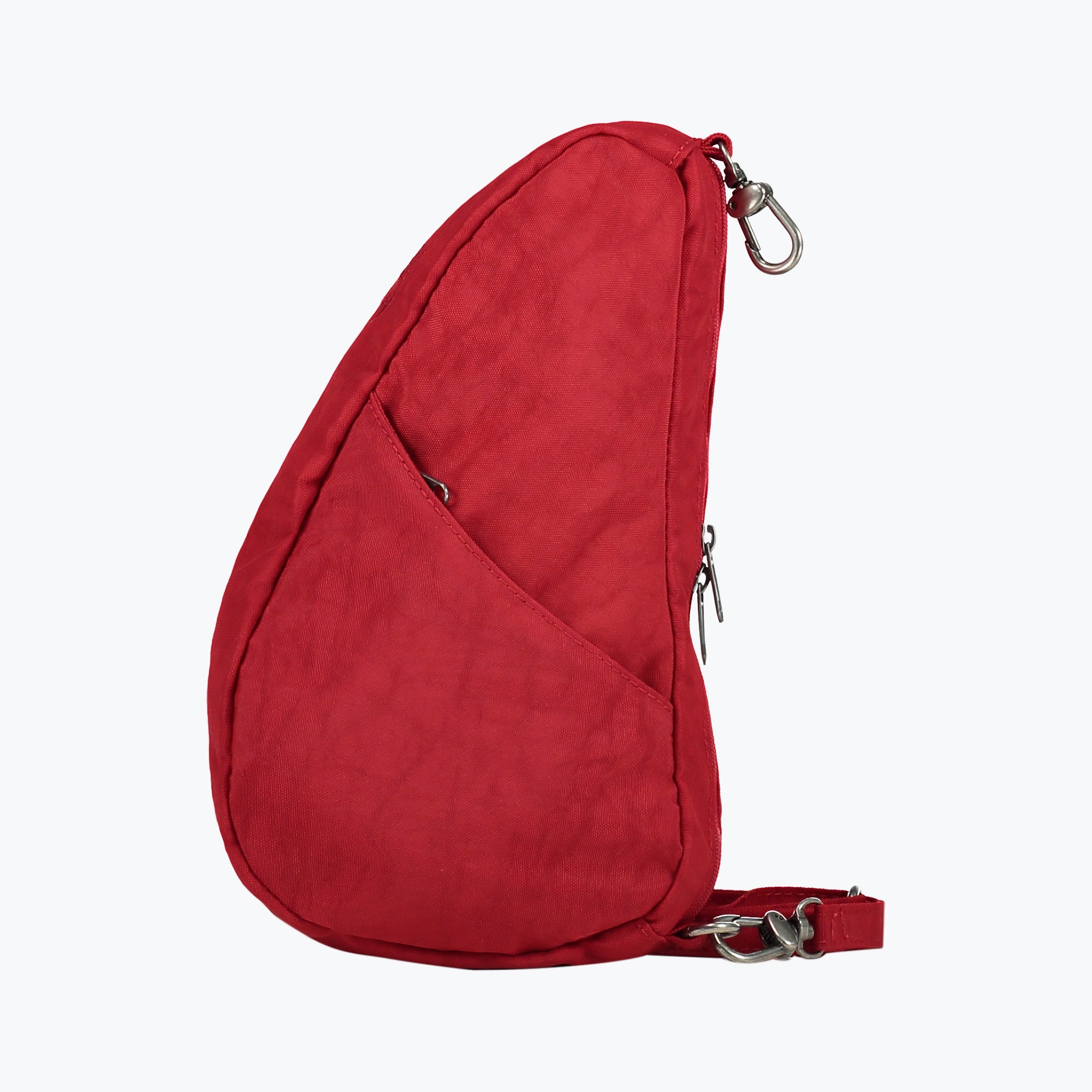 Textured Nylon Baglett Crimson