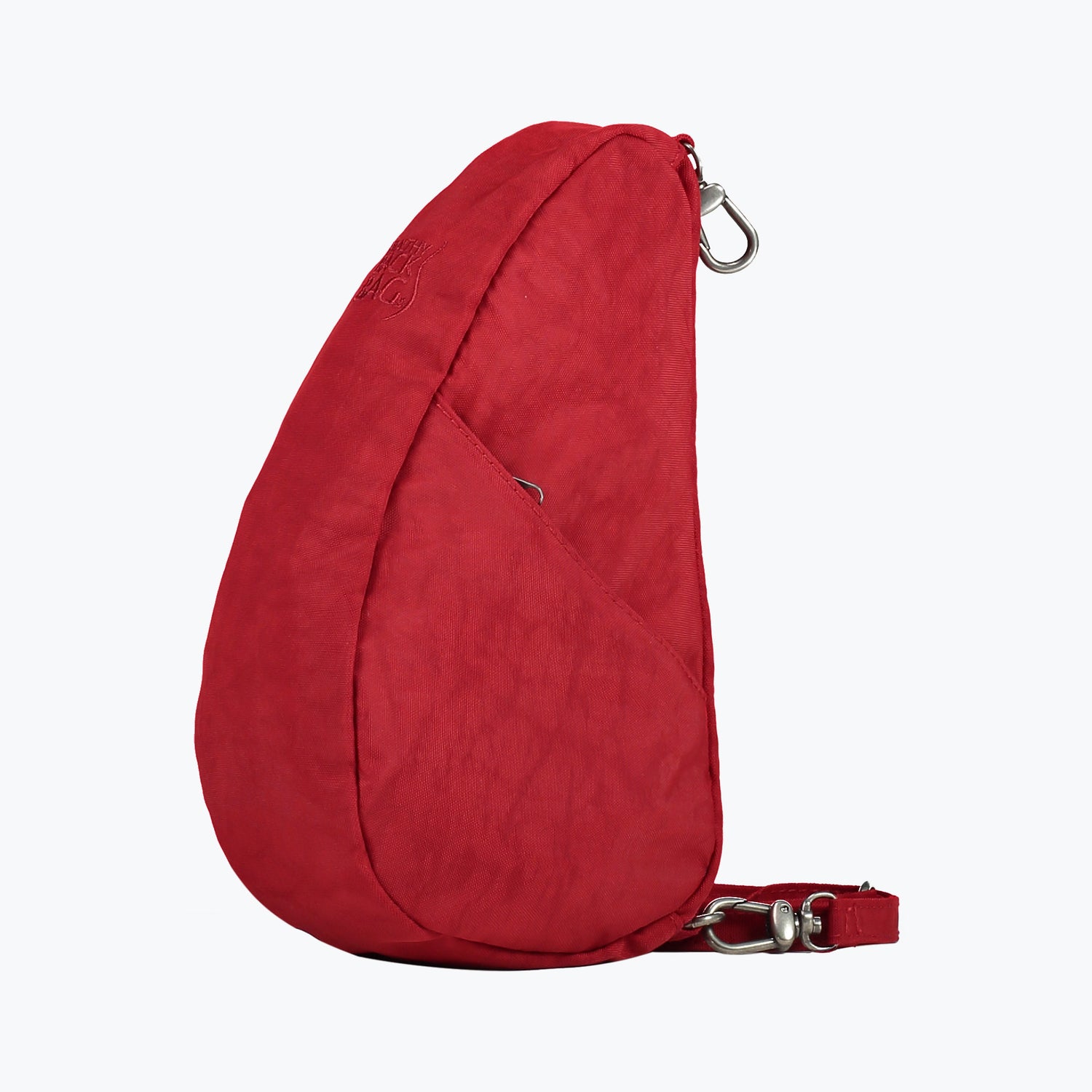 Textured Nylon Baglett Crimson