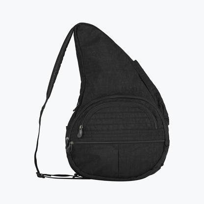 Textured Nylon Big Bag Black