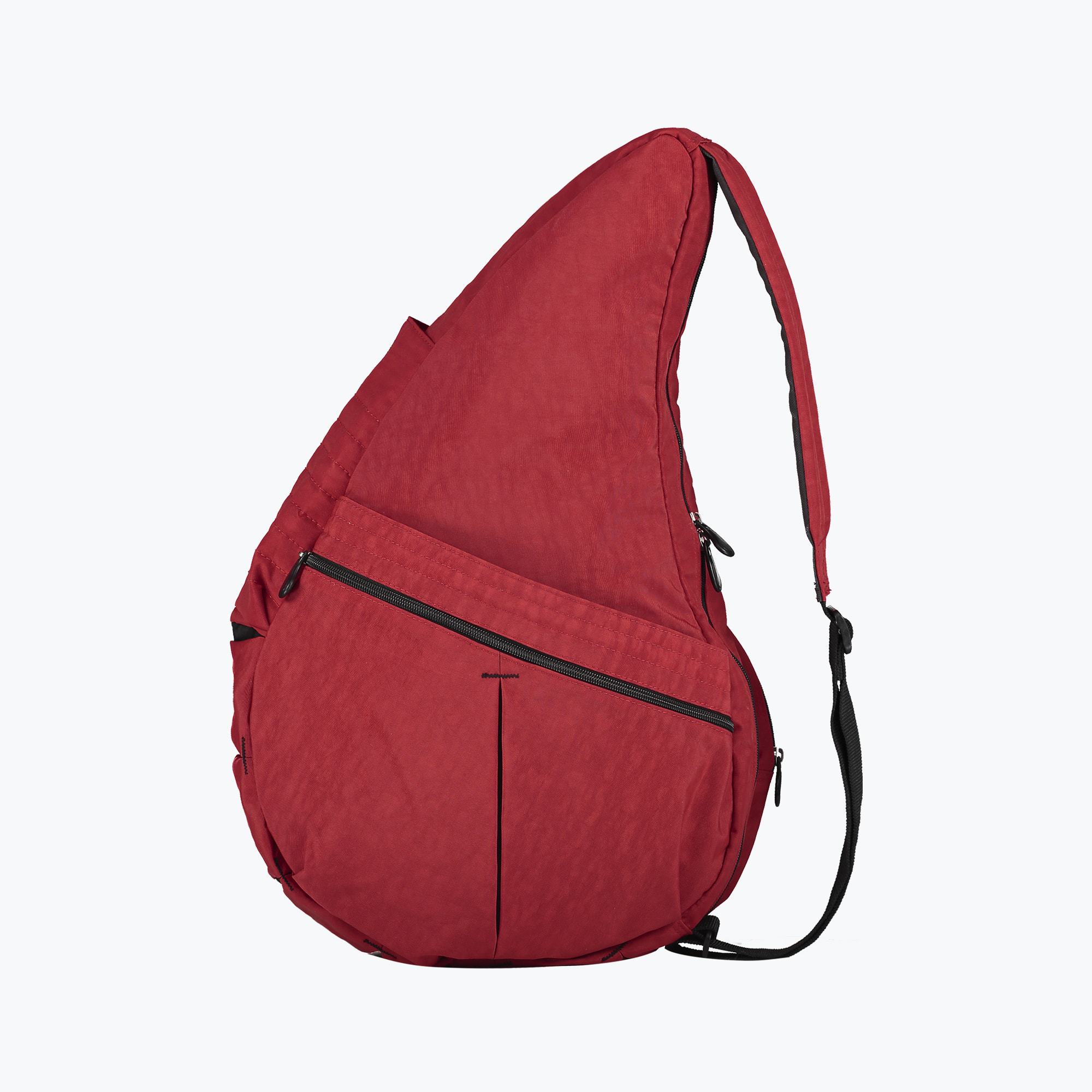 Textured Nylon Big Bag Crimson