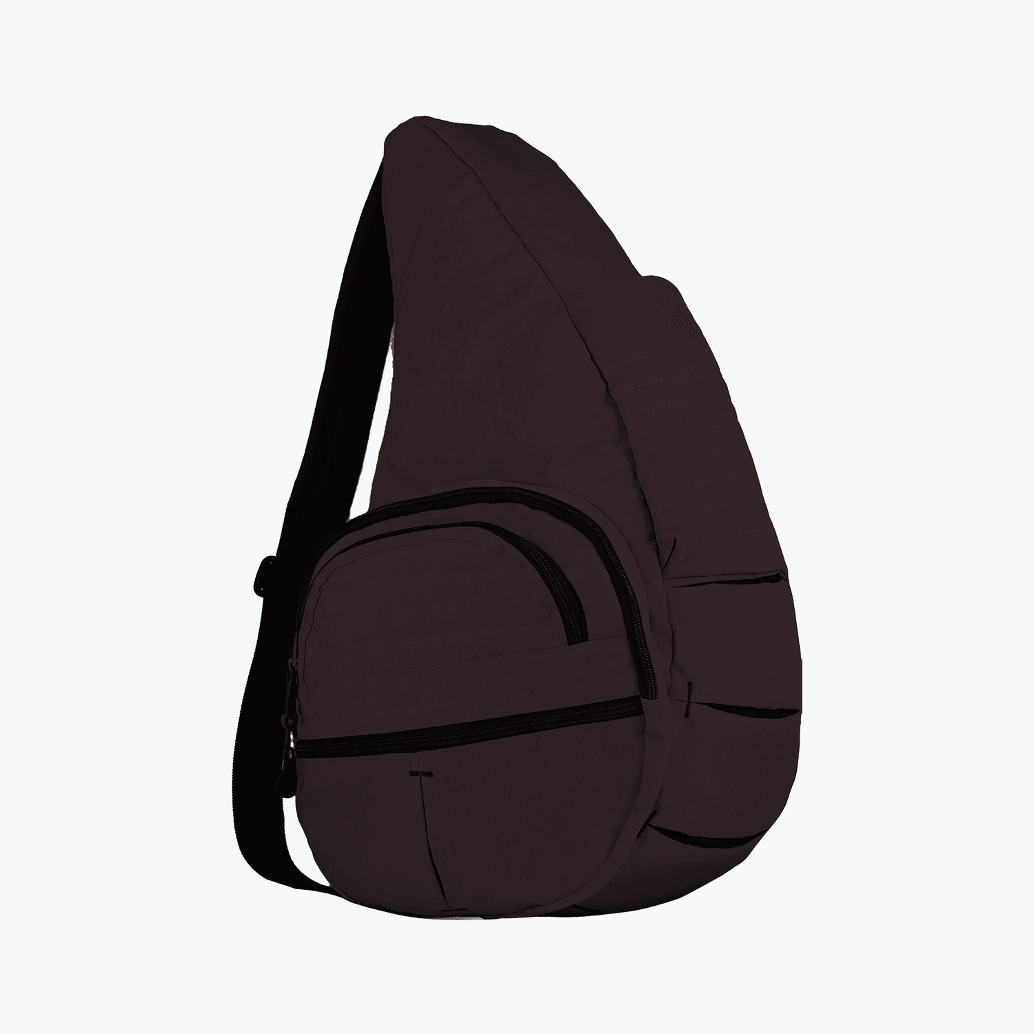 Textured Nylon Big Bag Raisin