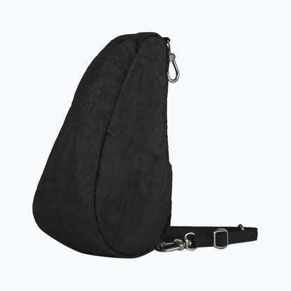 Textured Nylon Mini Baglett Black