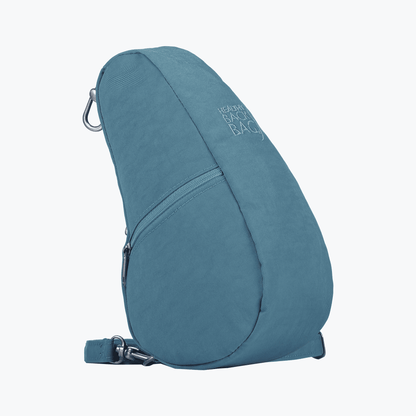 Textured Nylon Mini Baglett Chambray