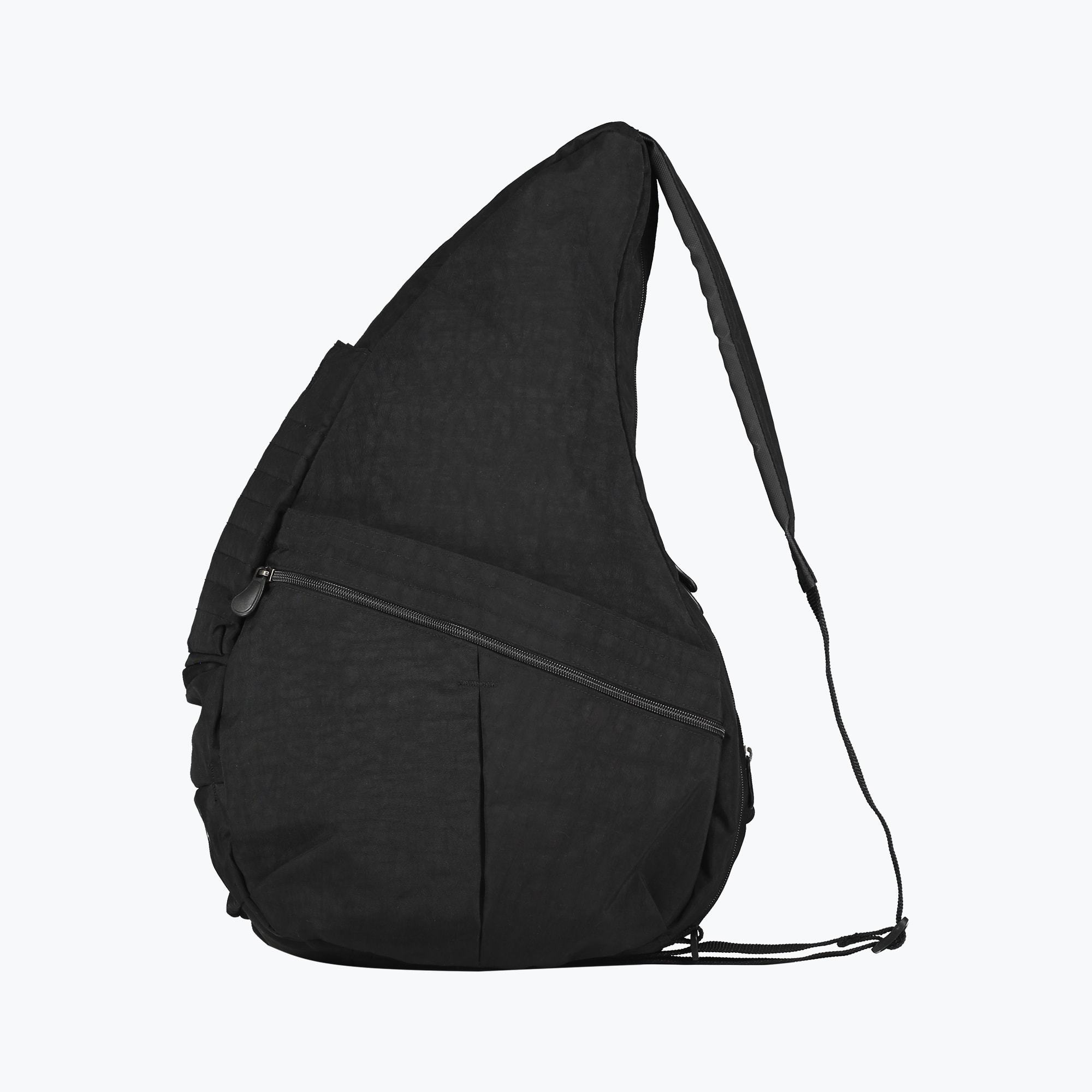 Textured Nylon Black Big Bag by The Healthy Back Bag